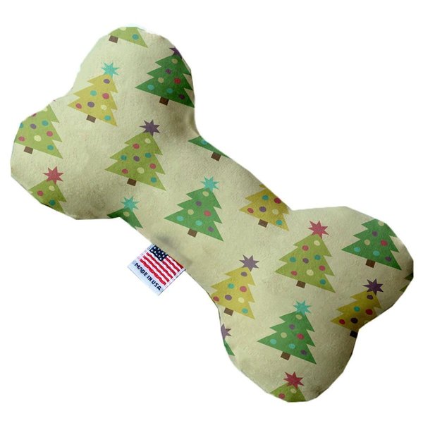 Mirage Pet Products Cutesy Christmas Trees 6 in. Stuffing Free Bone Dog Toy 1279-SFTYBN6